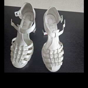 Christian Louboutin Red and White Platform Use Shoes Box and One Bag